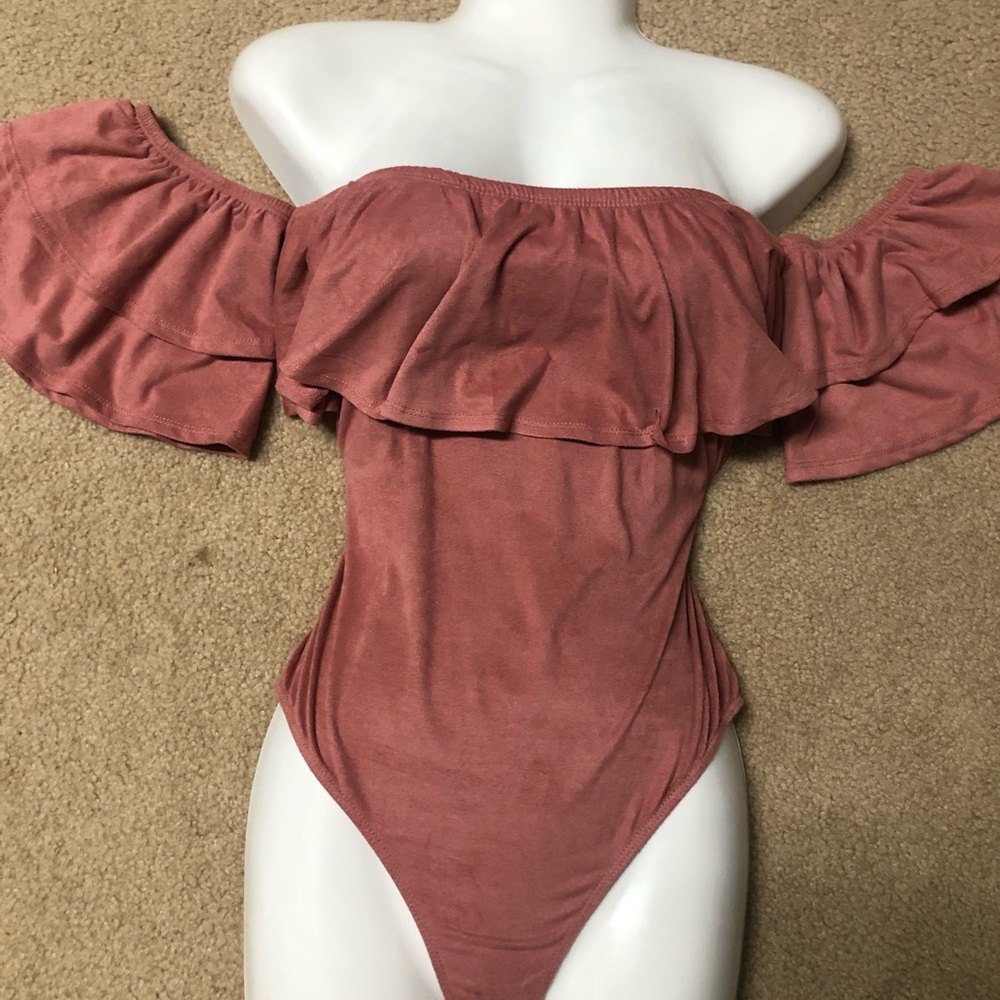 Charlotte Russe Stretch Knit Bodysuit SIZE S - Picture 3 of 6
